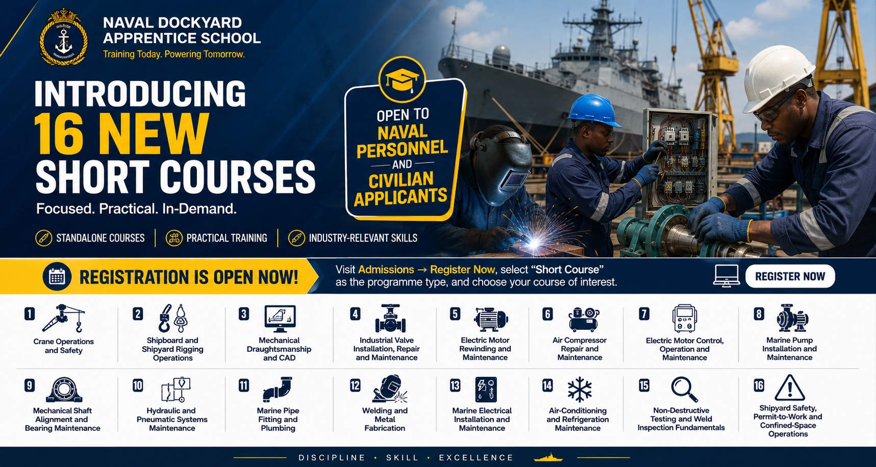 Naval Dockyard Apprentice School Introduces New Short Courses
